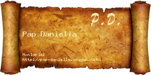 Pap Daniella névjegykártya